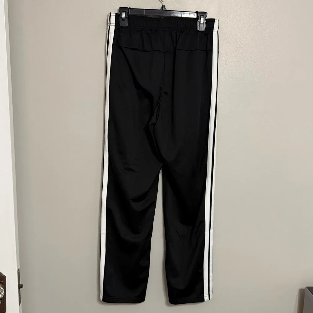 NEW Adidas Mens Medium Black 3 Stripe TRI OH Sweatpants Track Pants
